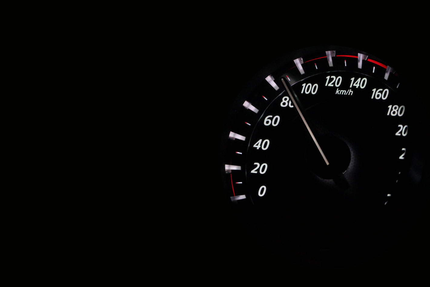 Dashboard Speedometer showcasing driving style analysis options provided by Quartix Tracking and On Demand Tracking