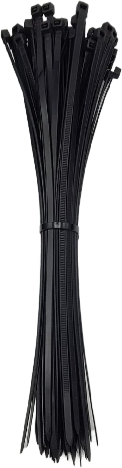 Zap Straps Black Nylon Cable Ties 100CT